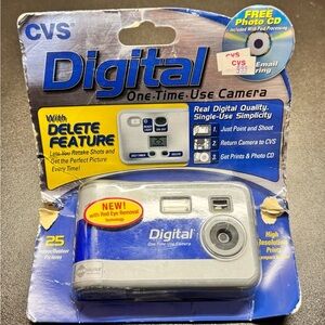 CVS Digital One-Time Use Camera Vintage with Delete Feature